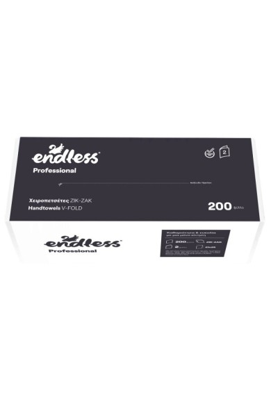 ENDLESS Χειροπετσέτα Ζικ - Ζακ 2Φ 20 Πακέτα Χ 200 Φύλλα ENDLESS Χειροπετσέτα Ζικ - Ζακ 2Φ 20 Πακέτα Χ 200 Φύλλα