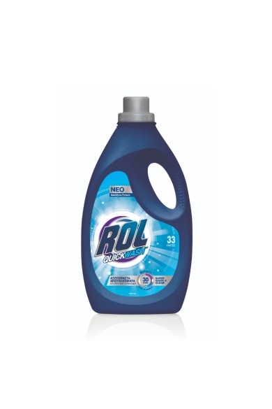 ROL Quickwash Υγρό Απορρυπαντικό Ρούχων 33Μεζούρες