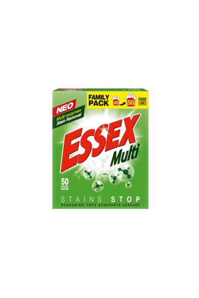 ESSEX Multi Σκόνη Απορρυπαντικό Ρούχων 50Μεζούρες