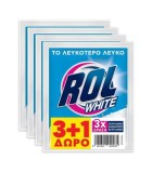 Rol White Λευκαντικό Ρούχων 3+1 Δώρο 4x50gr 