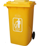 Κάδος Απορριμμάτων Με Καπάκι & Ρόδες 100Lit Εξοπλισμός - Μηχανήματα Καθαρισμού