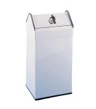 Κάδος Απορριμμάτων Με Παλλόμενο Καπάκι Λευκός 40Lit  Εξοπλισμός - Μηχανήματα Καθαρισμού
