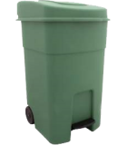 Κάδος Απορριμμάτων Με Πεντάλ & Ρόδες 80Lit Εξοπλισμός - Μηχανήματα Καθαρισμού