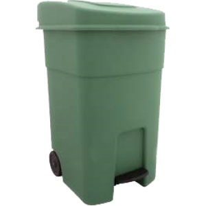 Κάδος Απορριμμάτων Με Πεντάλ & Ρόδες 80Lit Εξοπλισμός - Μηχανήματα Καθαρισμού