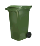 Κάδος Απορριμμάτων Με Καπάκι & Ρόδες 240Lit  Εξοπλισμός - Μηχανήματα Καθαρισμού