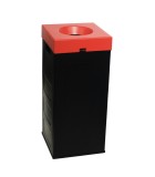 CUBO Recycling Colored Covers Μαύρος Κάδος 70Lit Εξοπλισμός - Μηχανήματα Καθαρισμού