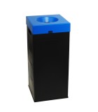 CUBO Recycling Colored Covers Μαύρος Κάδος 70Lit Εξοπλισμός - Μηχανήματα Καθαρισμού