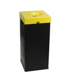 CUBO Recycling Colored Covers Μαύρος Κάδος 70Lit Εξοπλισμός - Μηχανήματα Καθαρισμού