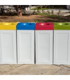 CUBO Recycling Colored Covers Κάδος 70Lit Εξοπλισμός - Μηχανήματα Καθαρισμού