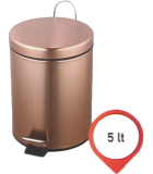 Κάδος Με Πεντάλ Μπρονζέ 5Lit Εξοπλισμός - Μηχανήματα Καθαρισμού