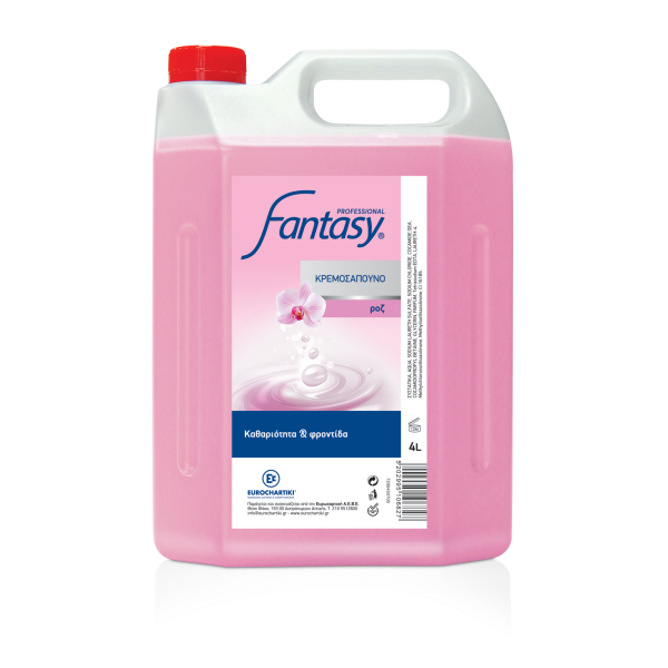 FANTASY Κρεμοσάπουνο Ροζ 4Lit Απορρυπαντικά FANTASY Κρεμοσάπουνο Ροζ 4Lit Απορρυπαντικά