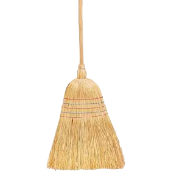 Κονταρόσκουπα Ψάθινη 95εκ Είδη Καθαρισμού