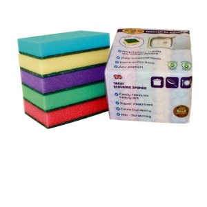 Σφουγγάρι Πιάτων 10x14εκ 5Τμχ Είδη Καθαρισμού