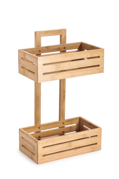 Εταζέρα Διώροφη Bamboo 28x15,5x46εκ