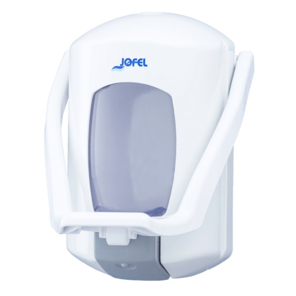 JOFEL Σαπουνοθήκη Με Λαβή Λευκή 900Μl Εξοπλισμός - Μηχανήματα Καθαρισμού
