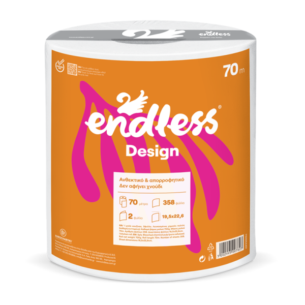 ENDLESS Design Χαρτί Κουζίνας 2Φ 600γρ Χαρτικά - Αναλώσιμα