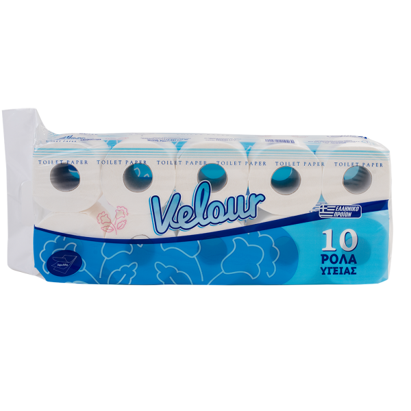 VELOUR Χαρτί Υγείας 3Φ 10 Ρολά Χαρτικά - Αναλώσιμα