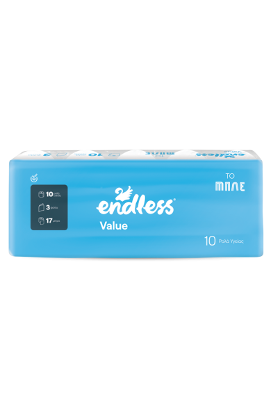 ENDLESS Value Χαρτί Υγείας 3Φ 10 Ρολά ENDLESS Value Χαρτί Υγείας 3Φ 10 Ρολά