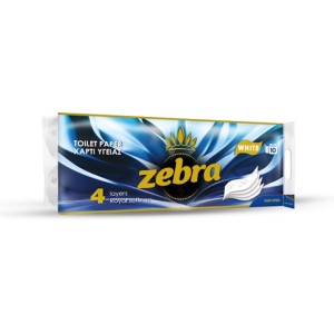 Zebra Χαρτί Υγείας 4Φ 10 Ρολά Zebra Χαρτί Υγείας 4Φ 10 Ρολά Χαρτικά - Αναλώσιμα