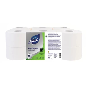 MAXI Χαρτί Υγείας 2Φ 450γρ 12Ρολά MAXI Χαρτί Υγείας 2Φ 450γρ 12Ρολά Χαρτικά - Αναλώσιμα